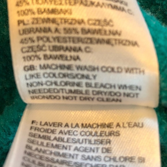 🌈 6/$60, The North Face Trivert Logo, Pullover Hoodie, Teal/White, Small - Picture 4 of 9